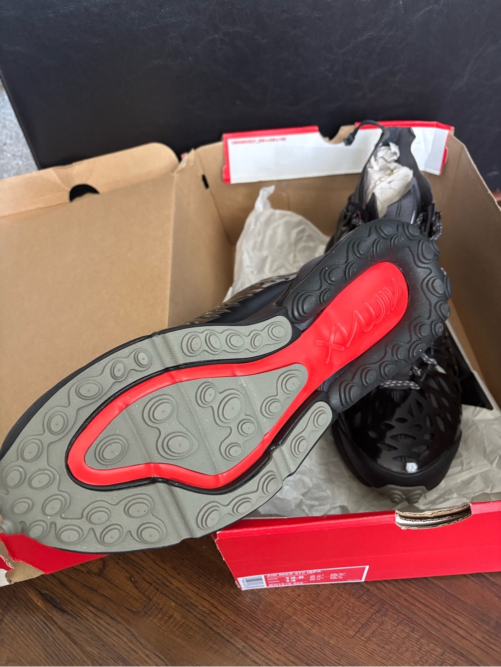 Nike Air Max 270 ISPA Black/Anthracite: Dark Stucco Athletic Shoes - Picture 4 of 5